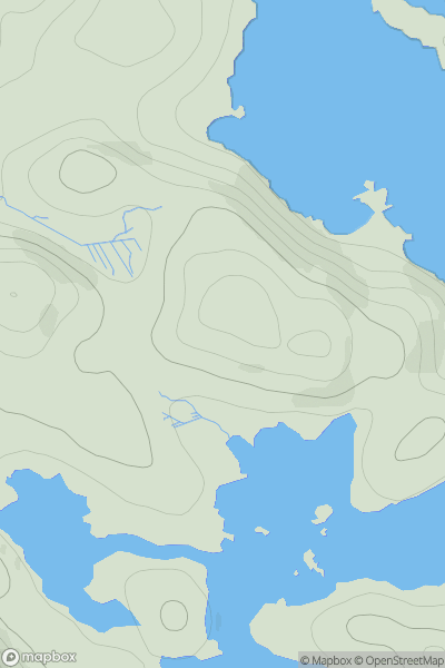 Thumbnail image for Torr Mor [Scourie to Lairg] [NC115331] showing contour plot for surrounding peak